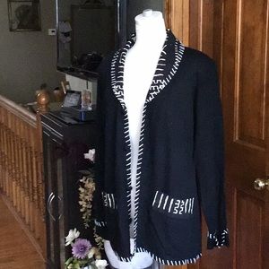 Black sweater jacket